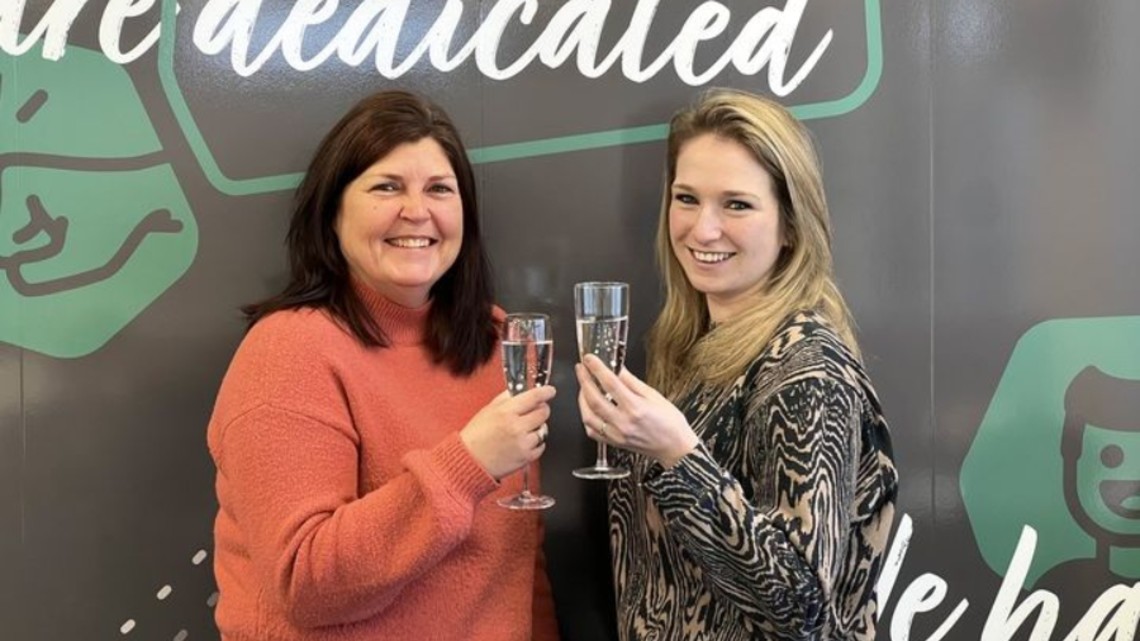 Wandel van WRKD jubilea Manon en Wendy
