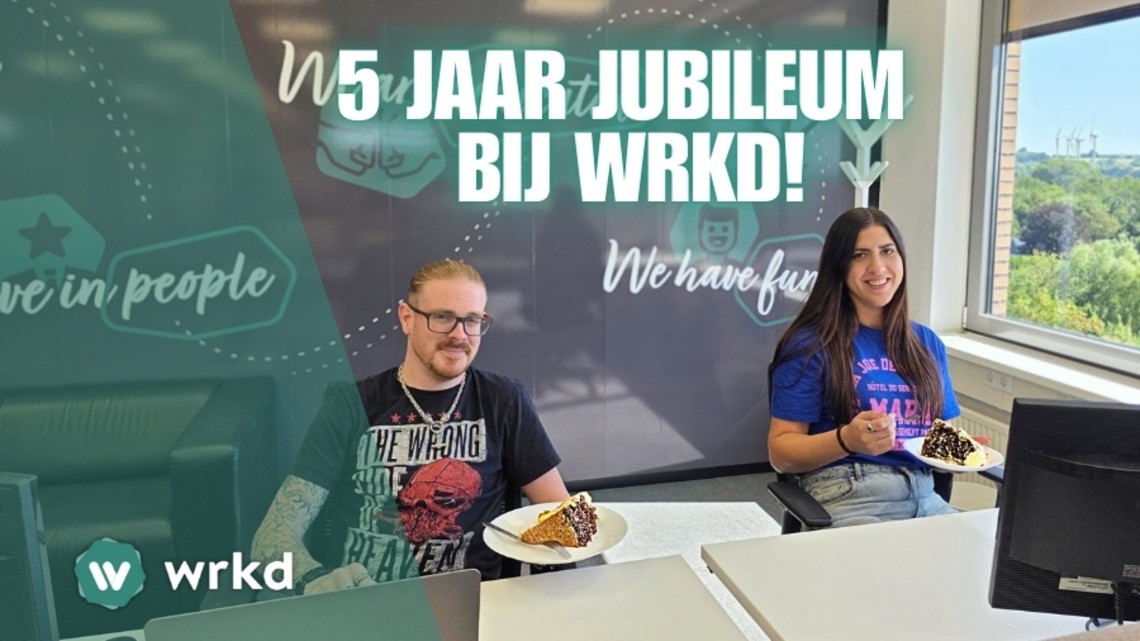 Wandel van WRKD jubilea Luc en Rachel