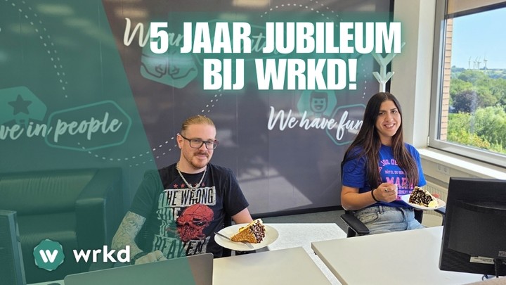 Wandel van WRKD jubilea Luc en Rachel
